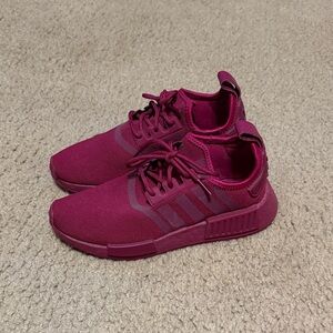 Adidas Burgundy Athletic Shoes